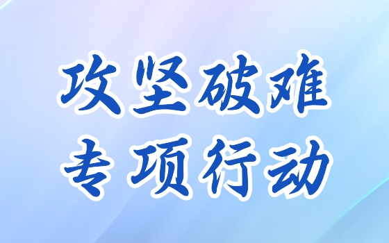 攻堅破難專項行動